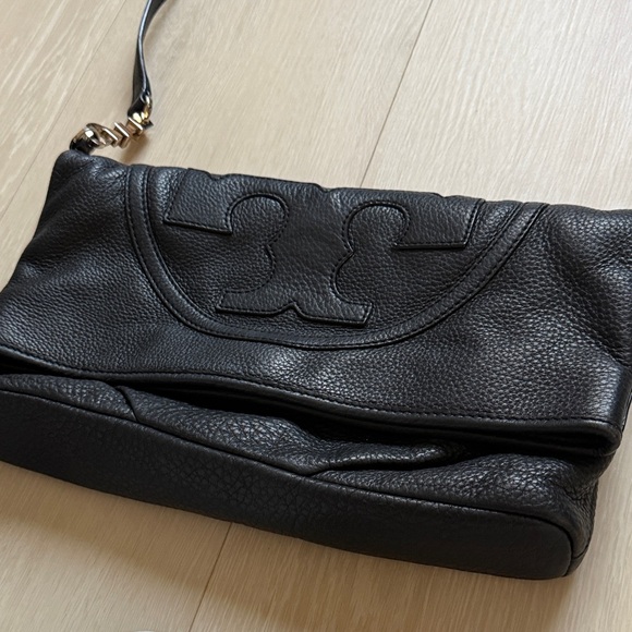 Tory Burch Flap Black Crossbody Bag with Gold Hardware - Picture 3 of 16